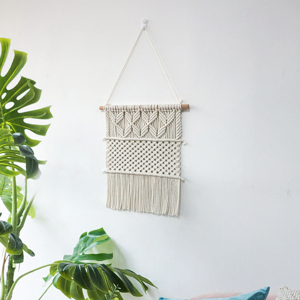 Handwoven Macrame Wall Hanging in Boho Style | High & Bury