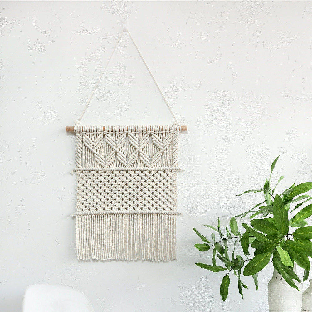 Handwoven Macrame Wall Hanging in Boho Style | High & Bury