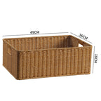 Handwoven Multifunctional Storage Basket Brown | High & Bury