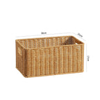 Handwoven Multifunctional Storage Basket Brown | High & Bury