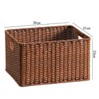 Handwoven Multifunctional Storage Basket Brown | High & Bury
