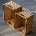 Handwoven Multifunctional Storage Basket Brown | High & Bury