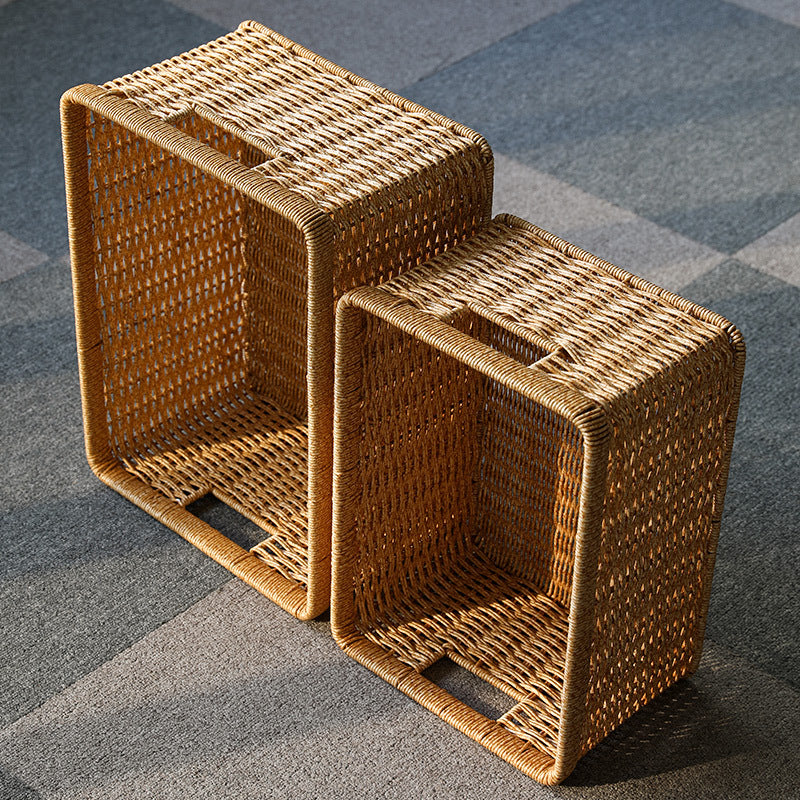 Handwoven Multifunctional Storage Basket Brown | High & Bury
