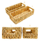 Handwoven Natural Fiber Storage Tray | High & Bury