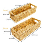 Handwoven Natural Fiber Storage Tray | High & Bury