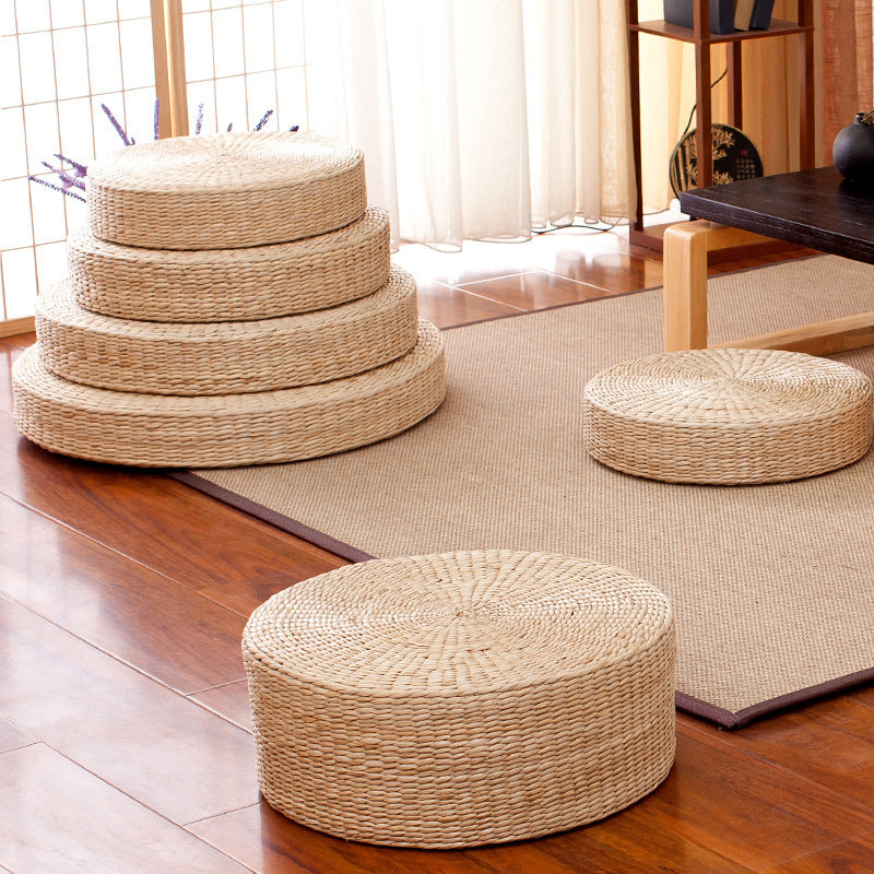 Handwoven Pouf in Boho Style | High & Bury