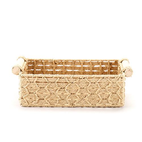 Handwoven Rectangular Storage Basket | High & Bury