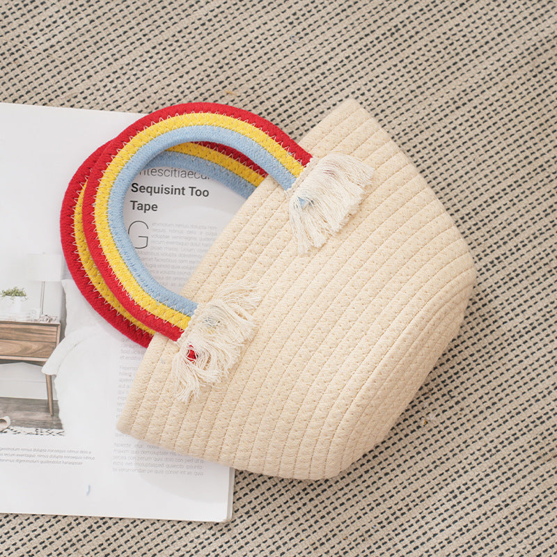 Handwoven Shopping Basket Color | High & Bury