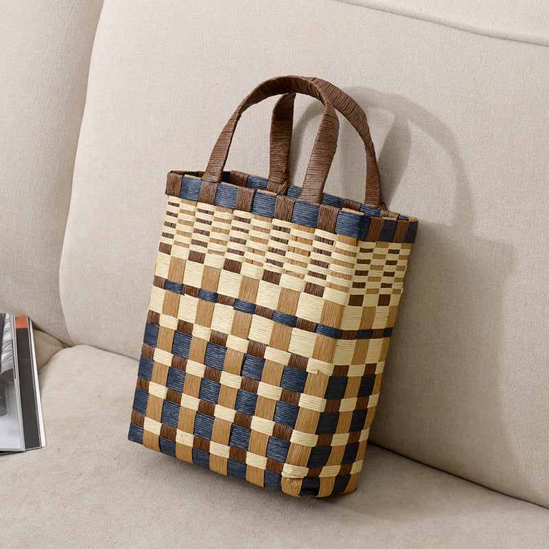 Handwoven Shopping Basket Color | High & Bury