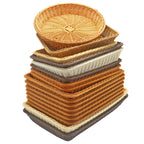 Handwoven Storage Basket Apricot Ivory | High & Bury