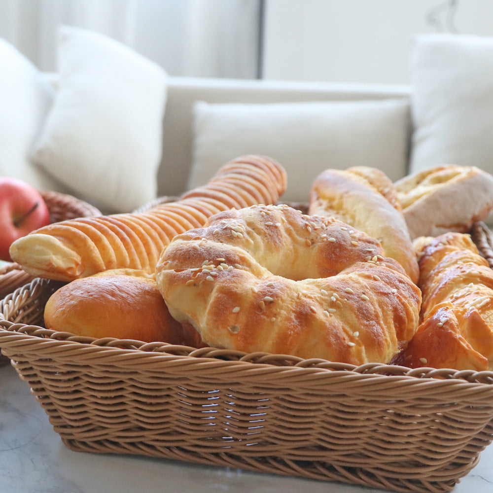 Handwoven Storage Basket Apricot Ivory | High & Bury