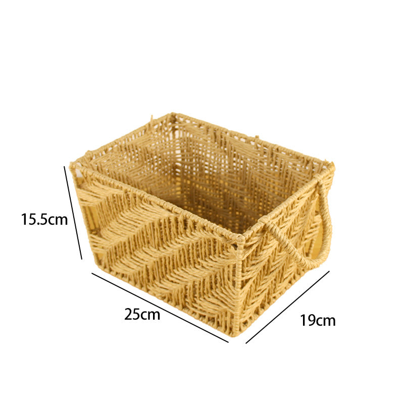 Handwoven Storage Basket Brown | High & Bury
