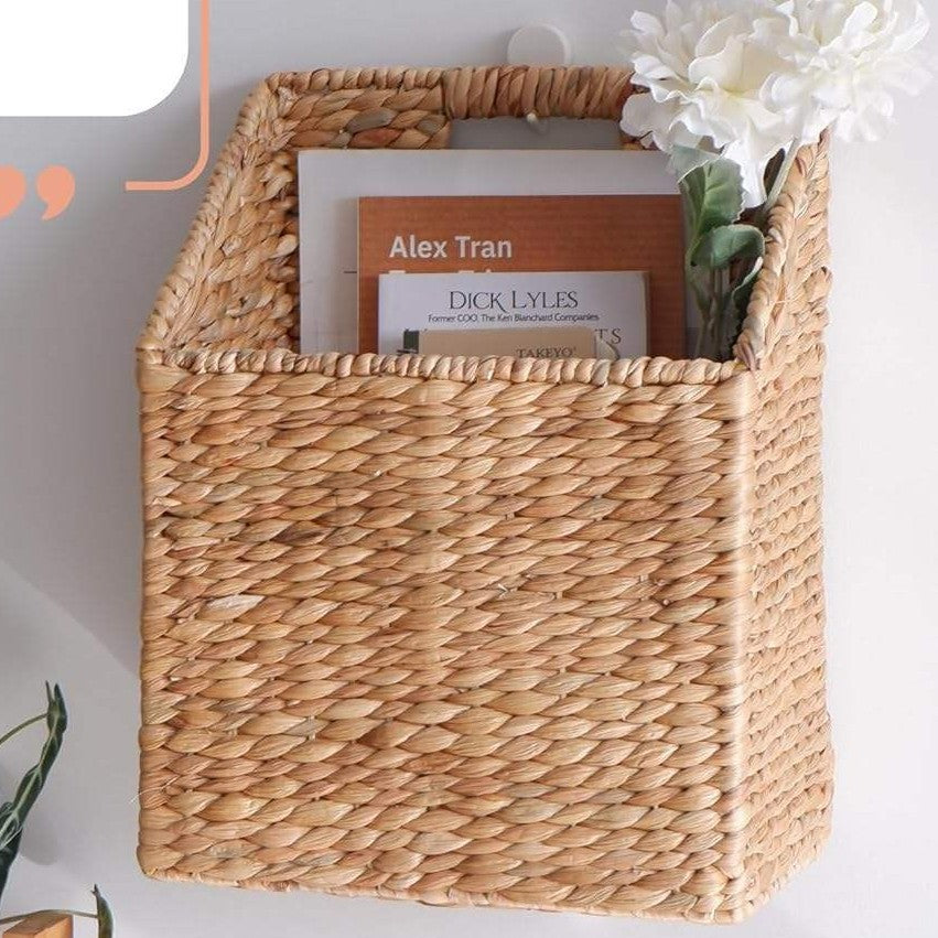 Handwoven Storage Basket Gray | High & Bury