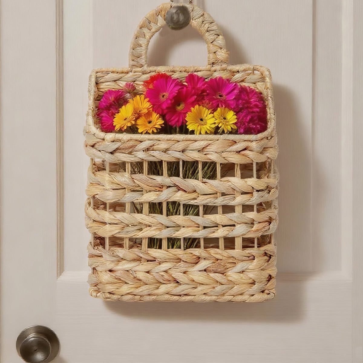 Handwoven Storage Basket Green | High & Bury