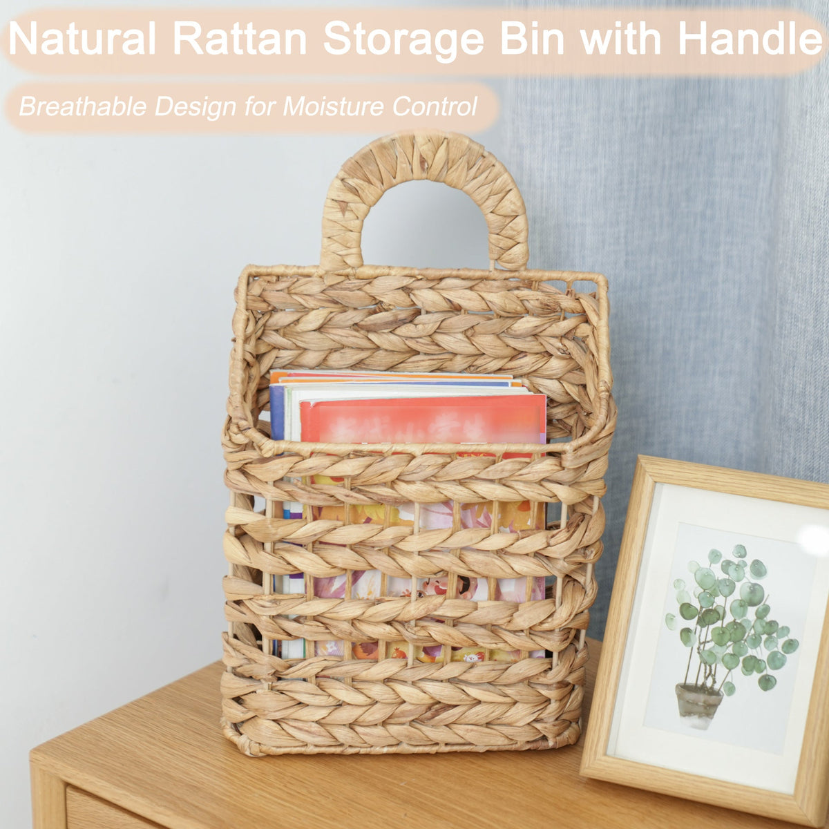 Handwoven Storage Basket Green | High & Bury