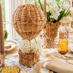 Handwoven Storage Basket in Hot Air Balloon Design | High & Bury