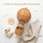 Handwoven Storage Basket in Hot Air Balloon Design | High & Bury