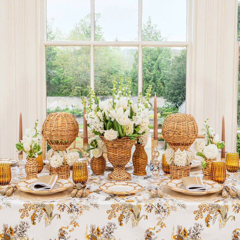 Handwoven Storage Basket in Hot Air Balloon Design | High & Bury