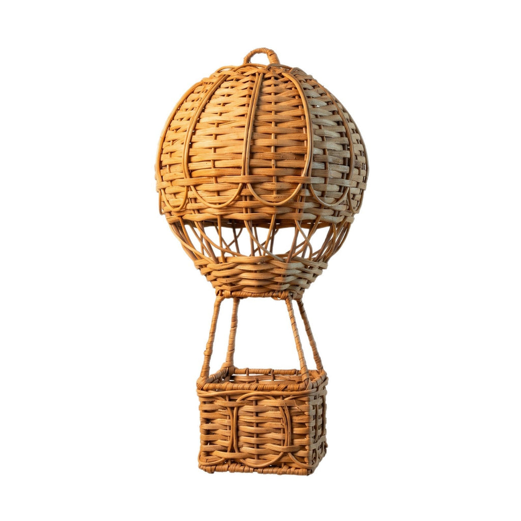 Handwoven Storage Basket in Hot Air Balloon Design | High & Bury