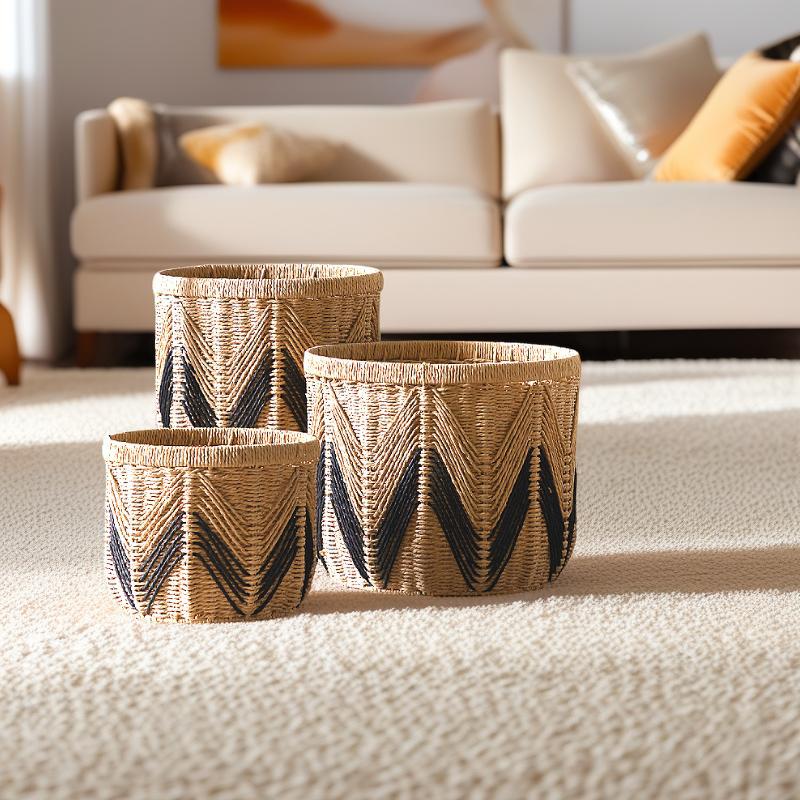 Handwoven Storage Basket made of Natural Materials | High & Bury