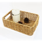 Handwoven Storage Basket Purple Beige | High & Bury