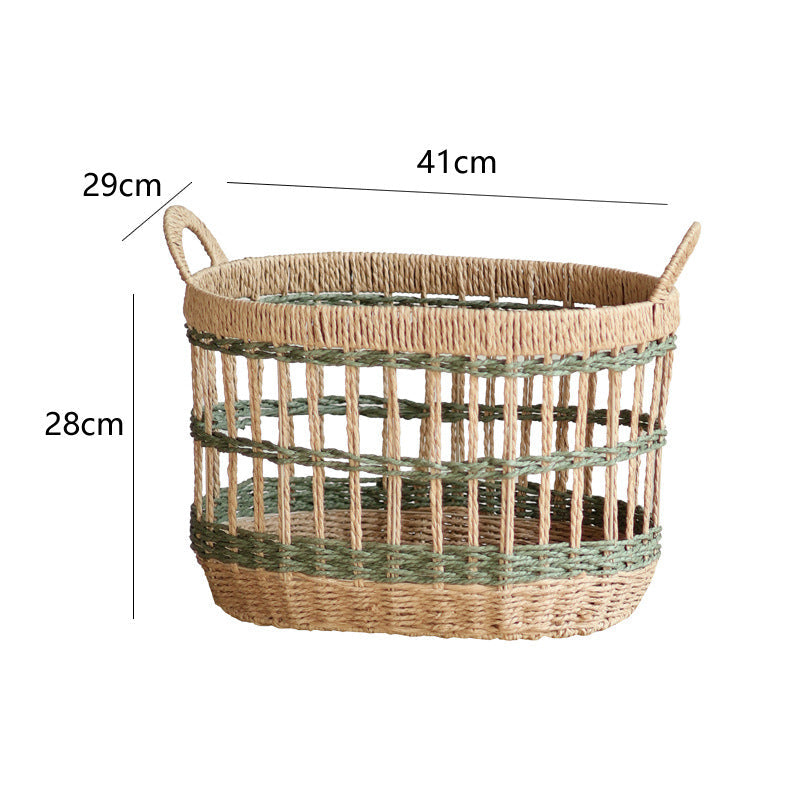 Handwoven Storage Basket Two Pieces Small Large Combines | High & Bury