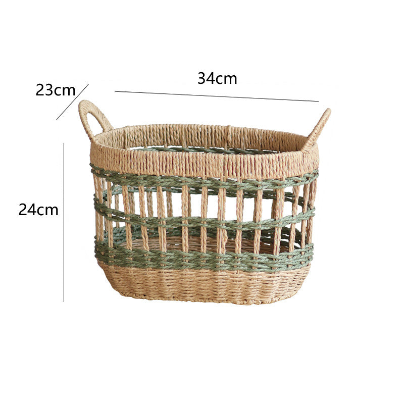 Handwoven Storage Basket Two Pieces Small Large Combines | High & Bury