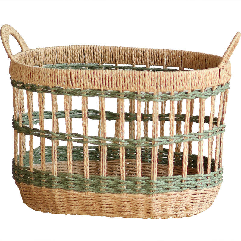 Handwoven Storage Basket Two Pieces Small Large Combines | High & Bury