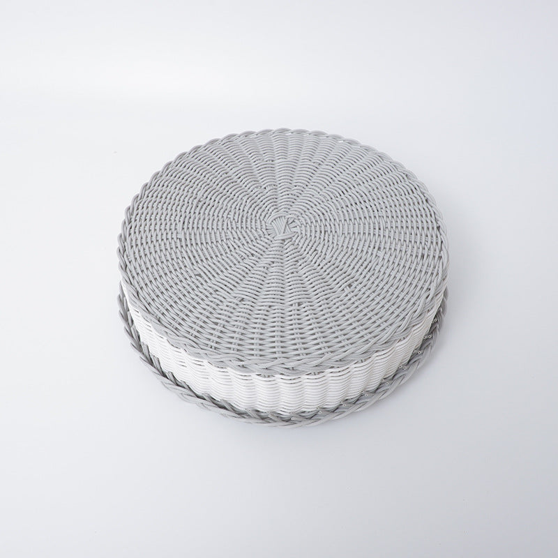 Handwoven Storage Basket with Decorative Edge | High & Bury