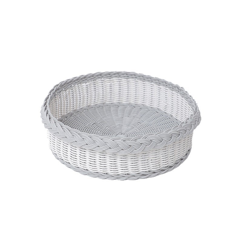 Handwoven Storage Basket with Decorative Edge | High & Bury