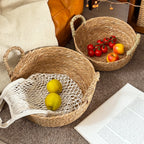 Handwoven Storage Basket with Handles | High & Bury