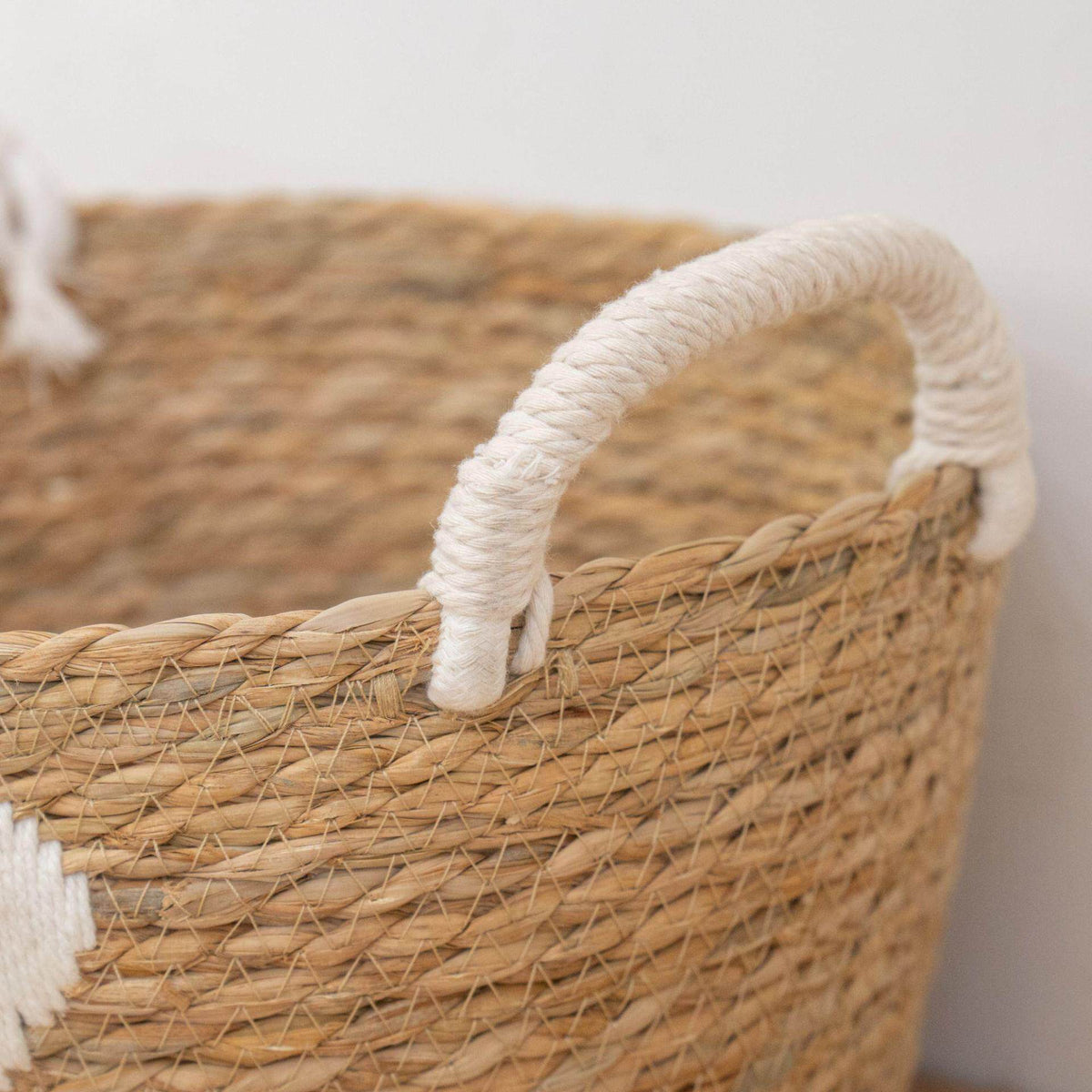 Handwoven Storage Basket with Heart Design | High & Bury
