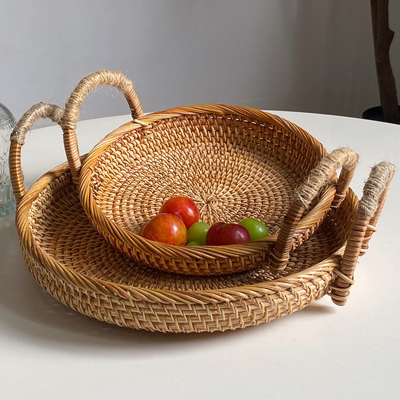 Handwoven Storage Basket with Sturdy Handles | High & Bury