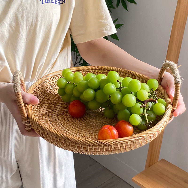 Handwoven Storage Basket with Sturdy Handles | High & Bury