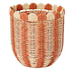 Handwoven Storage Basket with Wave Edge | High & Bury