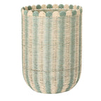 Handwoven Storage Basket with Wave Edge | High & Bury