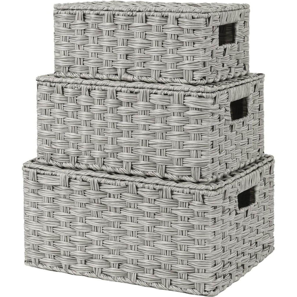 Handwoven Storage Baskets Set | High & Bury