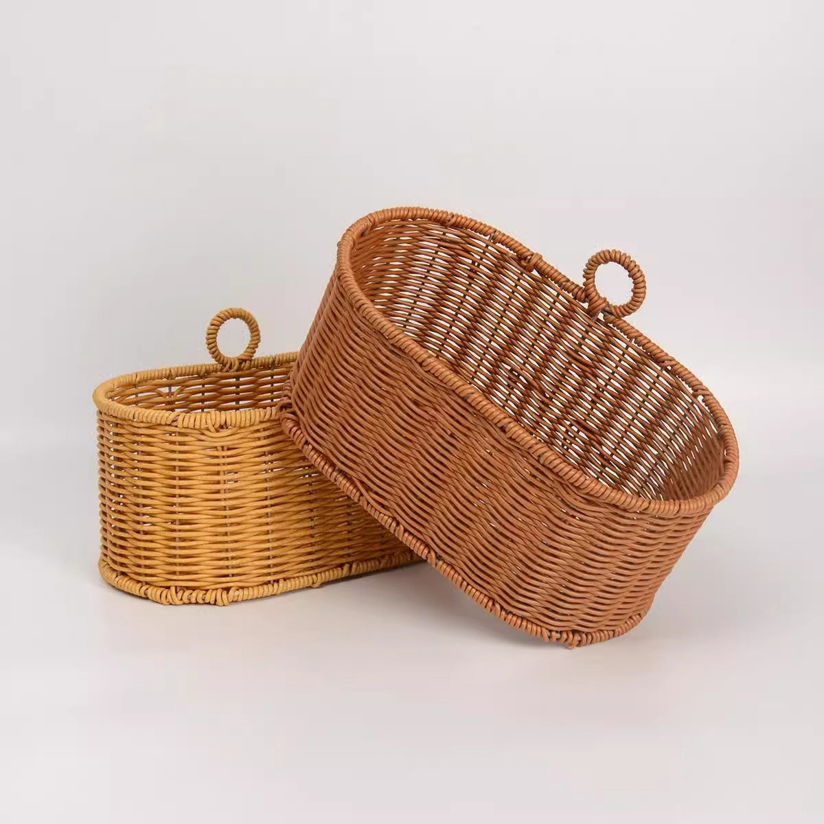 Handwoven Willow Basket with Animal Motif | High & Bury