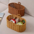 Handwoven Willow Basket with Animal Motif | High & Bury