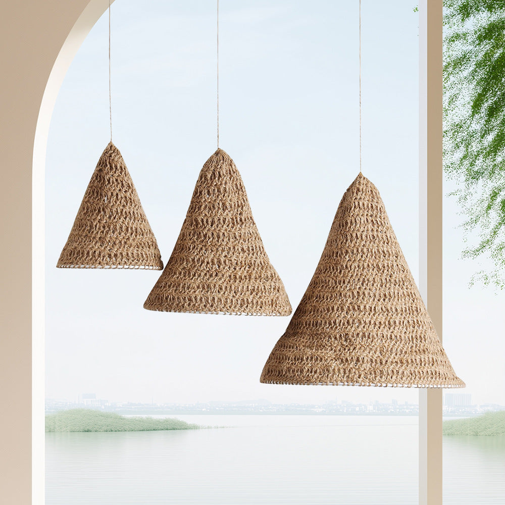 Hanging Lamp Beige Gray | High & Bury