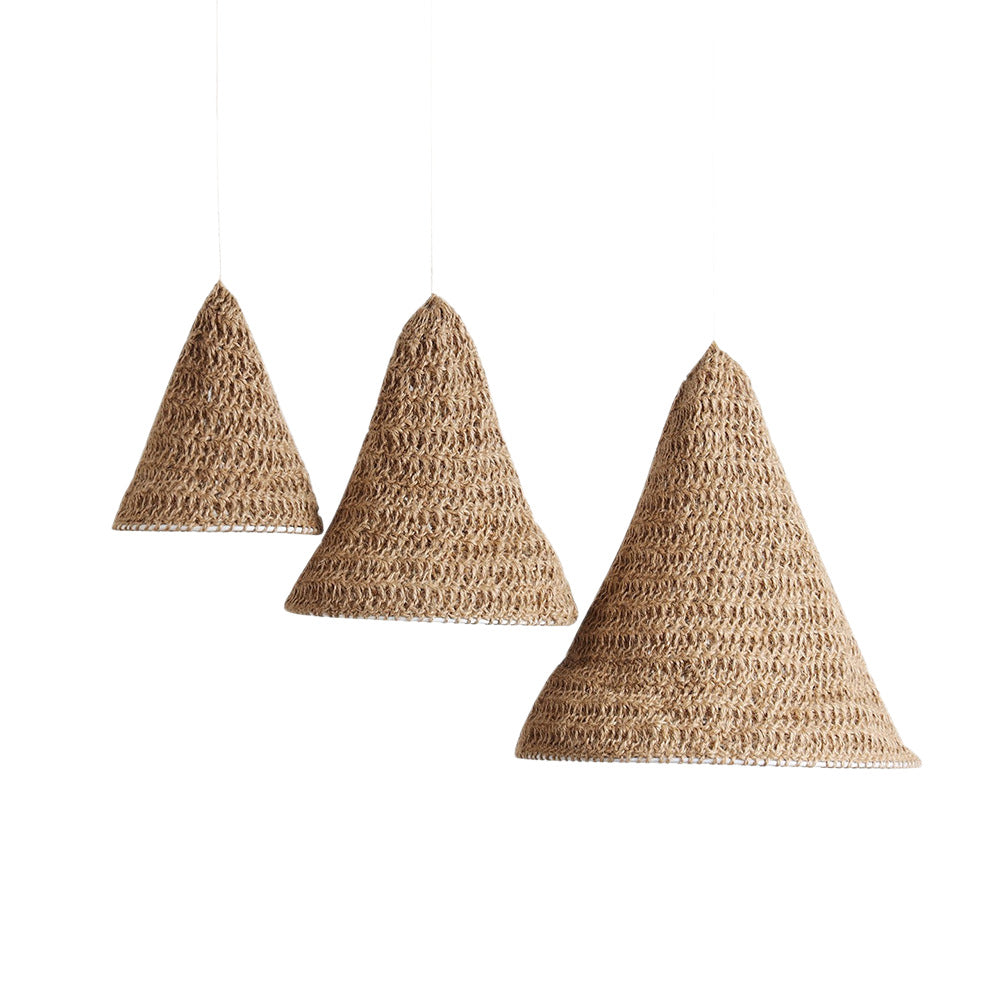 Hanging Lamp Beige Gray | High & Bury