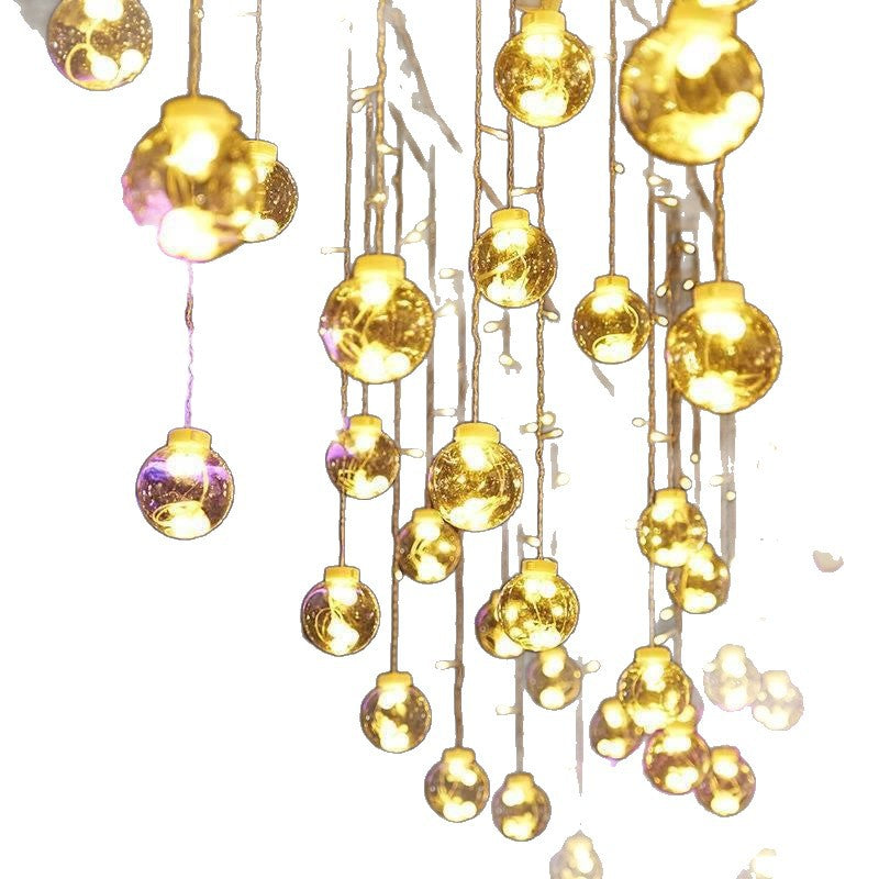 Hanging LED Globe String Lights | High & Bury