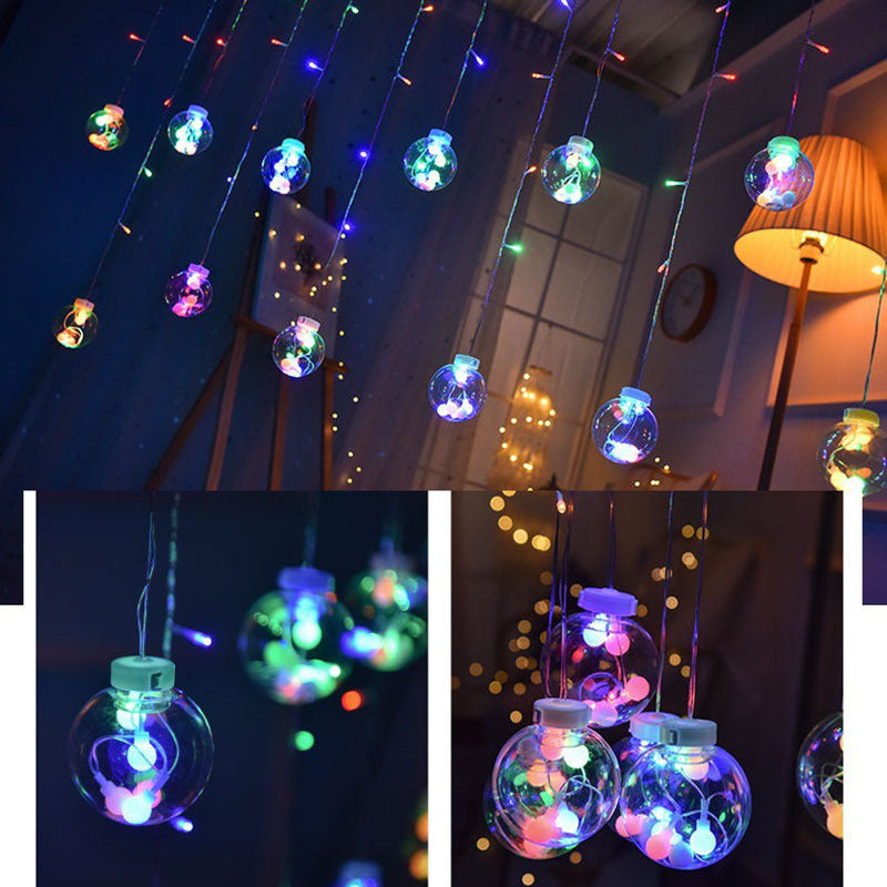 Hanging LED Globe String Lights | High & Bury