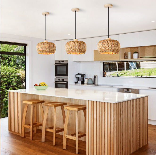 Hanging Light made of Braided Material | High & Bury