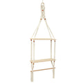 Hanging Macrame Shelf Organizer 16 × 47 Inch | High & Bury