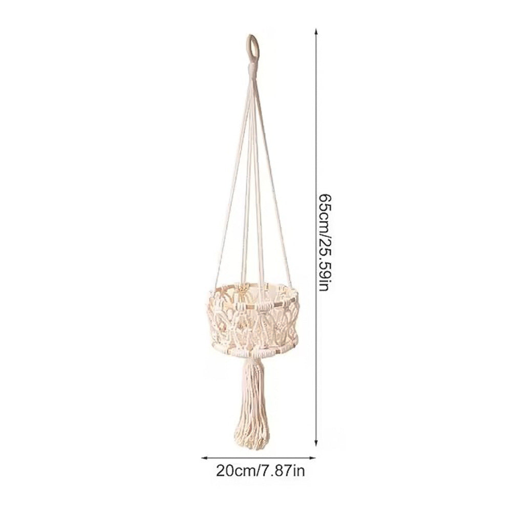 Hanging Macrame Storage Basket | High & Bury