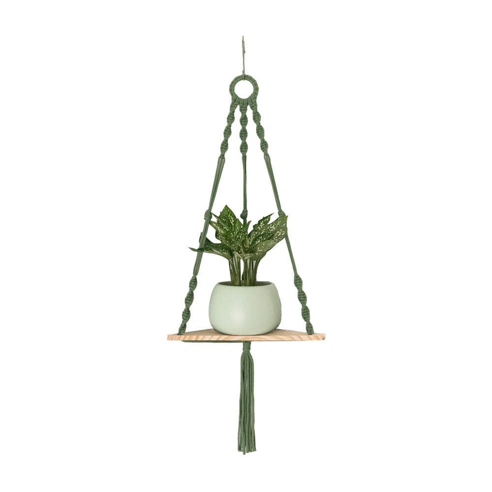Hanging Plant Holder Green Triangle | High & Bury