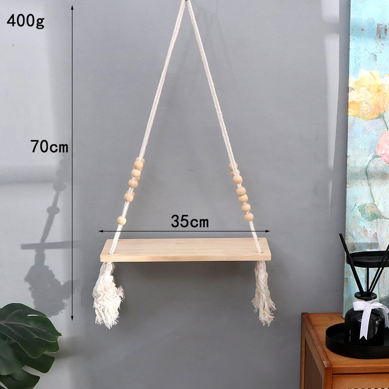 Hanging Wooden Shelf | High & Bury