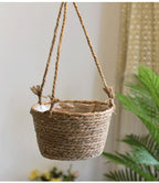 Hanging Woven Storage Basket | High & Bury