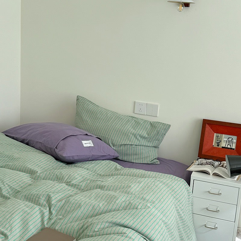 Harnella Bedding Set - 100% Cotton - Green